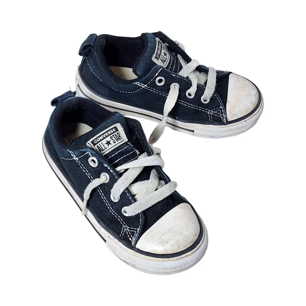 Converse Chuck Taylor All Star Low Top Navy Blue Infant Toddler Shoes Size 9 US